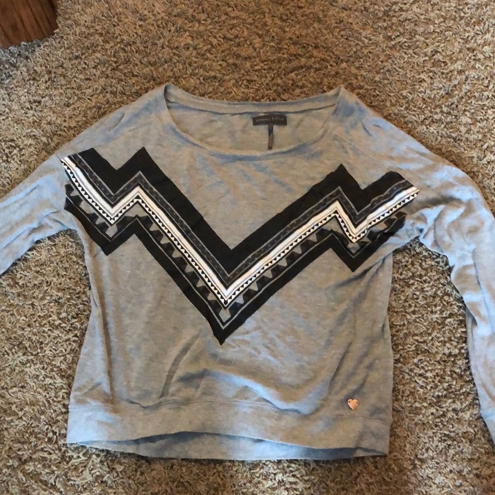 light gray cropped sweater